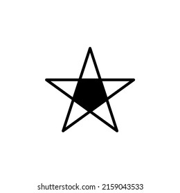 Stars, Night Solid Line Icon Vector Illustration Logo Template. Suitable For Many Purposes.