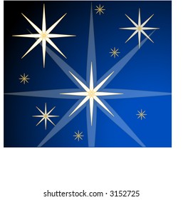 stars at night vector