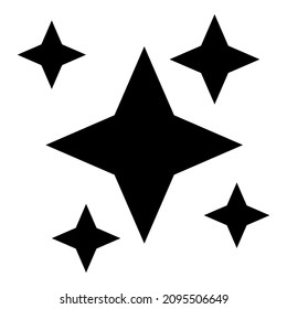 Stars Night Winner Flat Icon Isolated On White Background