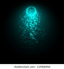 Stars on black eps10 vector