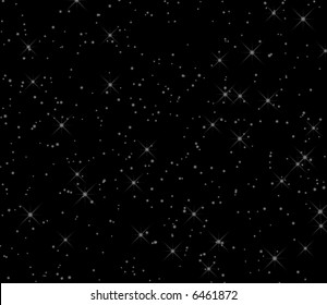 Stars on black sky