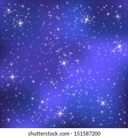 Stars on a blue background 
