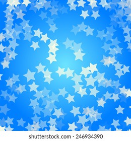 stars on a blue background