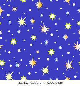 Stars on blue background