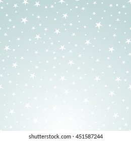 Stars on a blue background, design greeting cards and invitation. Vector illustration.