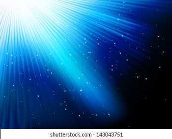 Stars on blue striped background. EPS 10 vector file included