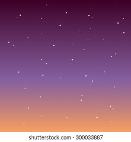 Stars on a colored background. Star Sky