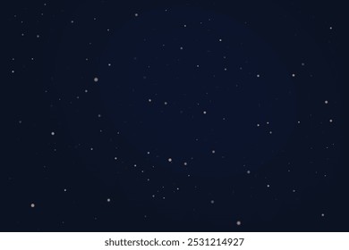 Stars on a dark night sky background. Vector illustration