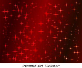 Stars on dark red background