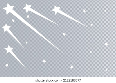 un montón de estrellas en una red de luz transparencia estrellas disparando estrellas