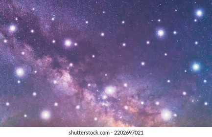 Stars on a night sky background