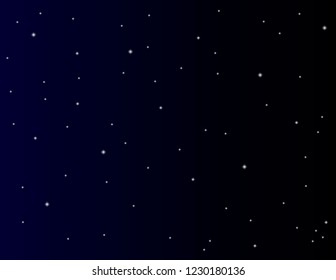 Stars on the night sky vector