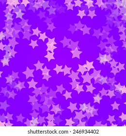 Stars on purple background