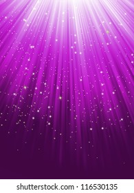 Stars on purple striped background. EPS 8 vector file included