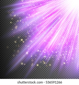 Stars on purple striped background. EPS 10 vector file included