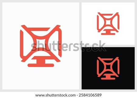 Stars On Screen Inspiration. Stars On Screen Symbol Logo Vector Template Design, Stars On Screen Design Logo Vector Illustration