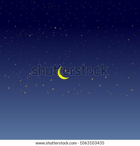 Stars on sky background.