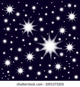Stars on the sky icons