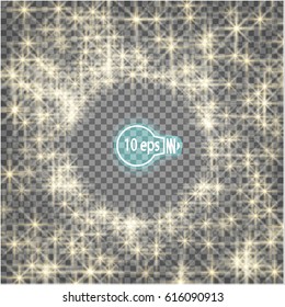 Stars on a transparent background in eps10. Vector illustration space.