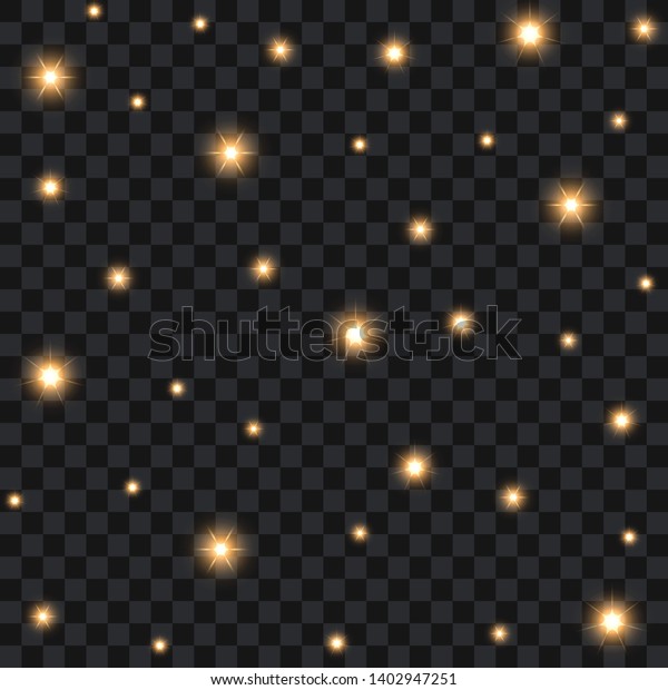 Stars On Transparent Background Vector Illustration Stock Vector ...