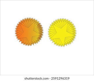 Stars on a white background