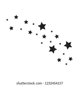 Stars On White Background Black Star Stock Vector (Royalty Free ...