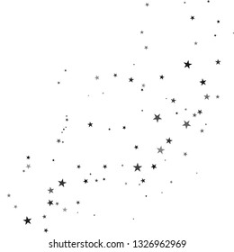 Stars on a white background. Black star shooting with an elegant star.Meteoroid, comet, asteroid, stars.