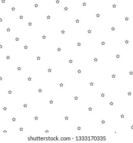 Stars on a white background. Black star shooting with an elegant star.
