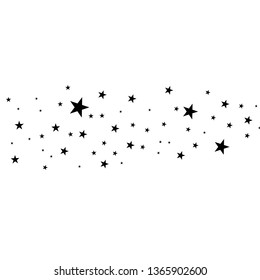 Stars On White Background Black Star Stock Vector (Royalty Free) 1352091815