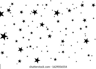 Stars On White Background Black Star Stock Vector (Royalty Free ...