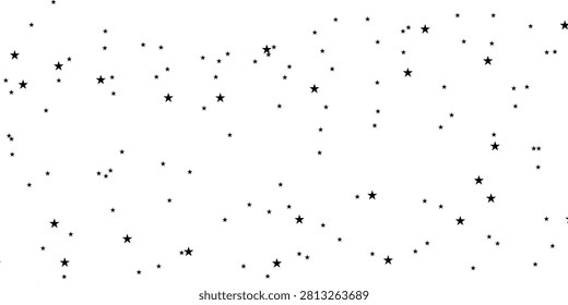 Stars on a white background. Black star shooting with an elegant star.Meteoroid, comet, asteroid, stars. 