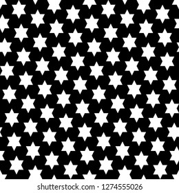 Stars ornament. Ethnic background. Ancient mosaic. Tribal wallpaper. 