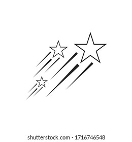 Stars outline design. Vector illustration