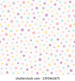 Stars Pastel Color Seamless Pattern Baby Stock Vector (Royalty Free ...