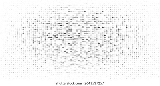 Stars pattern background. Abstract celebration award objects wallpaper. Grid lines texture. Cells repeating pattern. White background. Vector eps 10