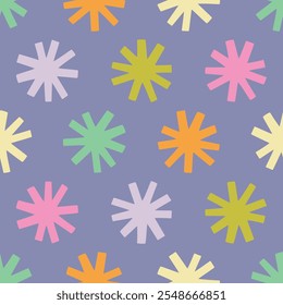 Stars Pattern Colorful Stars Background Snowflake