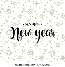 Stars pattern Happy New Year card