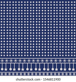 Stars pattern - illustration stars  blue background