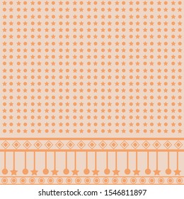 Stars pattern - illustration stars  orange background