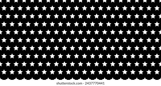 Patrón de estrellas aislado sobre fondo negro