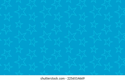 Stars pattern Line Geometric Seamless pattern Vector Illustration Blue Background. Abstract texture with scattered stars. Star. Textile swatch fashion Fabric design Pastel Light Blue. For Wrap clothes