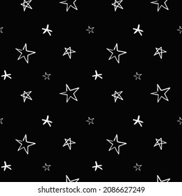 Stars pattern seamless background. multicolored graffiti stars