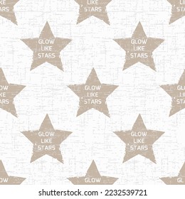 Patrón de estrellas. Ilustración vectorial sin inconvenientes. Retro, fondo blanco vintage