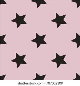 Stars pattern. Seamless vector illustration. Retro, vintage background Vector illustration Flat Scandinavian style for print on fabric, gift wrap, web backgrounds, scrap booking, patchwork