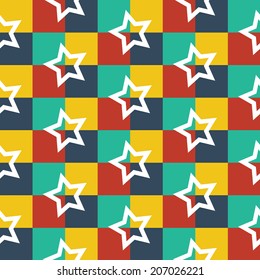 Stars Pattern ,Vector Background.