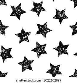 
Stars pattern vector geometric seamless pattern illustration, trendy print design