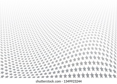 Sternmuster. Wavy strukturierter Hintergrund. 3D-Illusion. Vektorkunst.