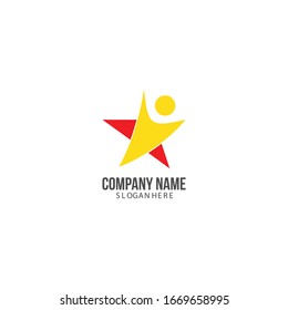 stars and people logo vector