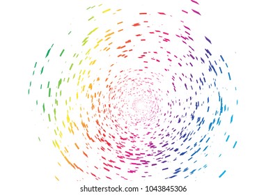 Stars pixel space scattered splash on galaxy technology abstract background, spectrum multicolor theme eye of storm concept