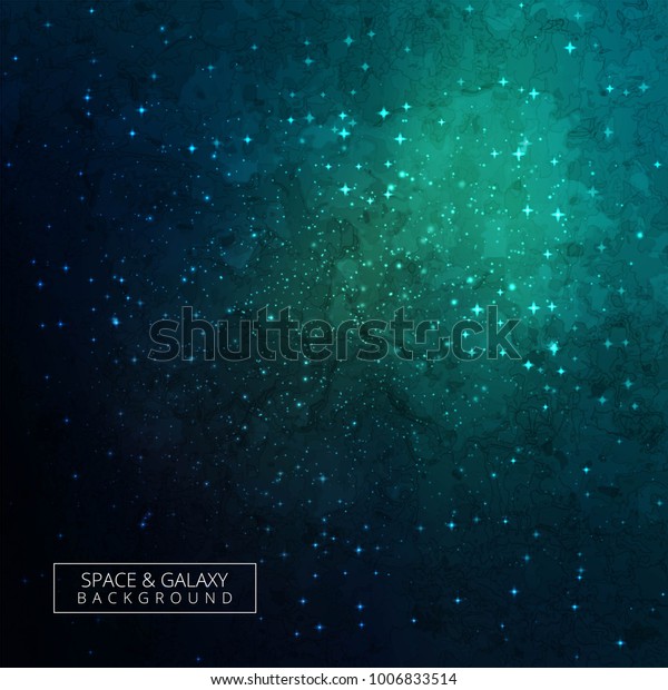 Stars Planet Galaxy Free Space Background Stock Vector Royalty